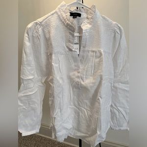 Long-sleeve soft gauze garden top by J.Crew